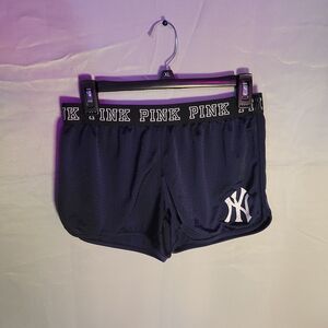 PINK Victoria's Secret Women's Dark Blue Athletic Shorts